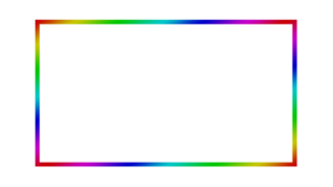 Free Rainbow Webcam Overlay 16:9 | Color Stream Graphics